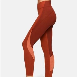 Outdoor Voices TechSweat 7/8 Zoom Leggings in red